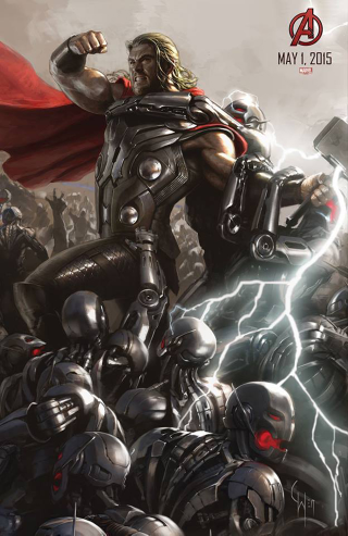 Illustration for article titled Primera imagen de La Visión en un espectacular cartel de Los Vengadores
